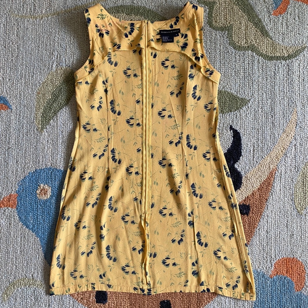 Tristan & Iseut I 90s I Floral Sleeveless Mini Sheath Dress I FLAWED - Picture 12 of 16